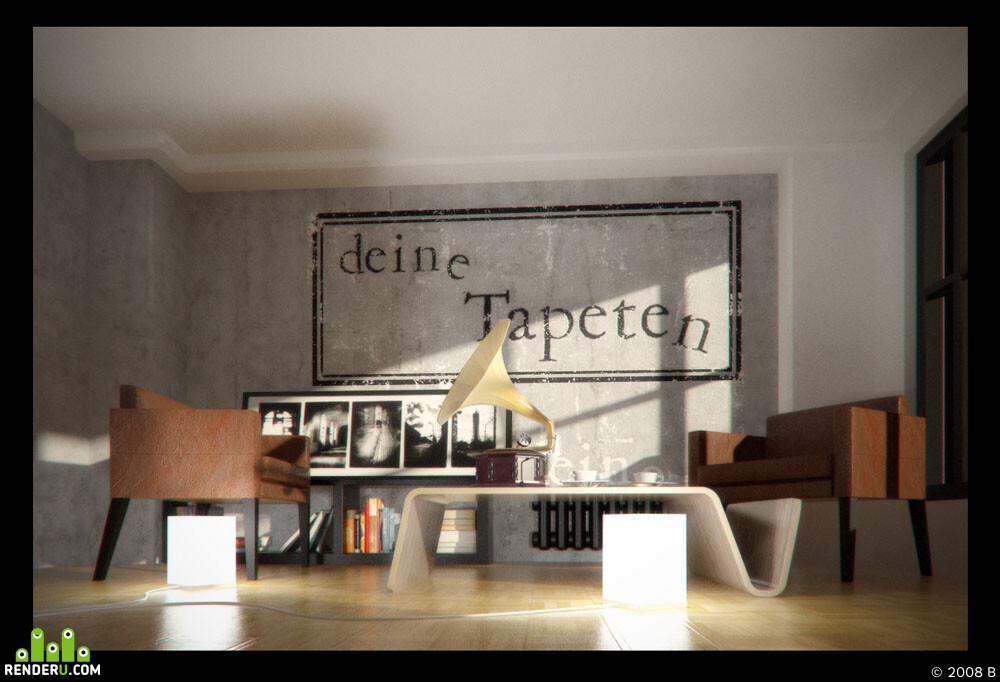 B. die Tapeten