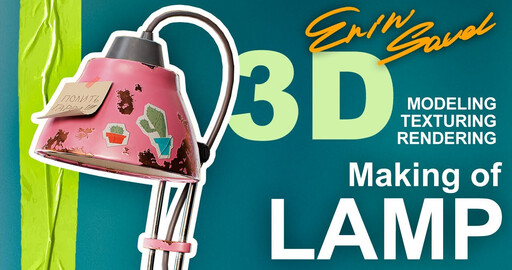 TABLE LAMP || 3D Model Creation