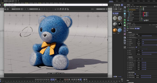 Redshift 2027 generates fur right at render time