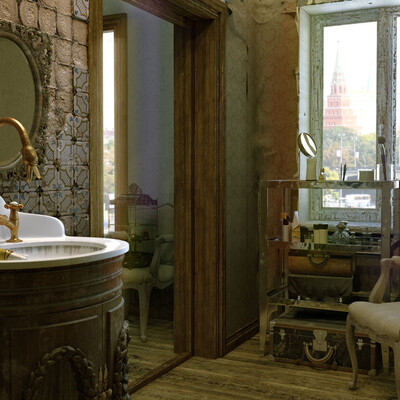 The Ghost Like Old Bathroom