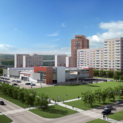 Torgovyiy kompleks "Komsomolskiy" g.Krasnoyarsk
