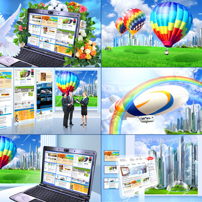 Variants of main picture for site
