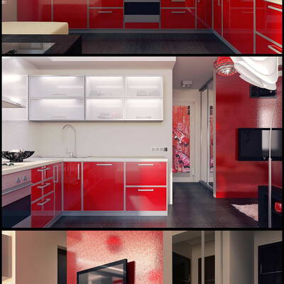 Kvartira (living and kitchen)