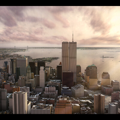 Sunset in New York