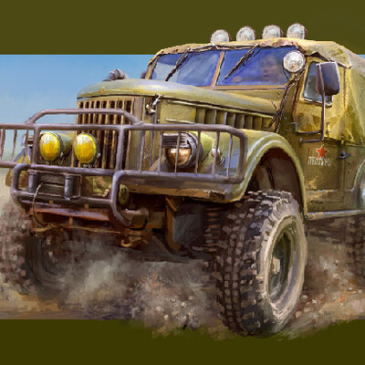 UAZ s obvesami.