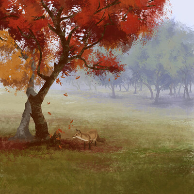 Red tree