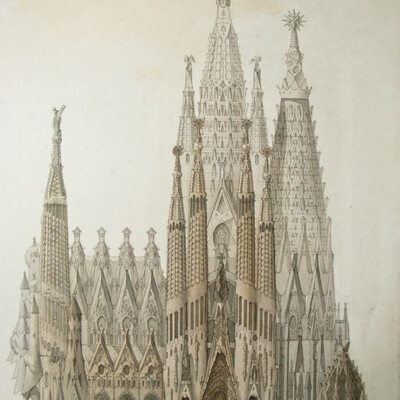 "Temple Expiatori de la Sagrada Família" Native Fassade;