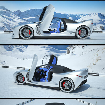Sport Car White Shark