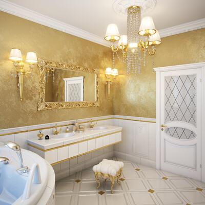 Golden Bathroom