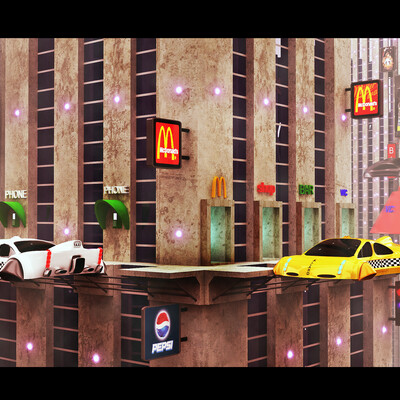 city in cloud