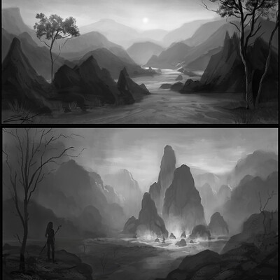 Rocks and mountains