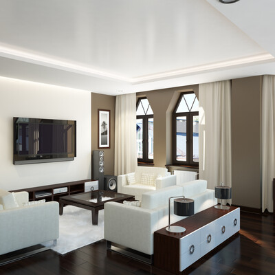 Bright living room