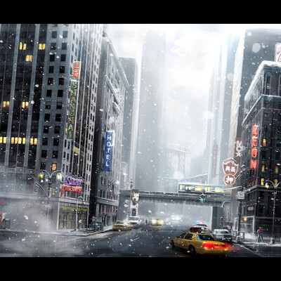 The city before Christmas