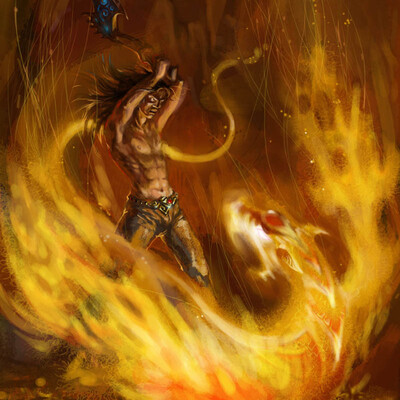The battle with the phoenix