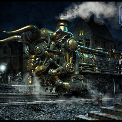 Steam bull (Legendary photo)