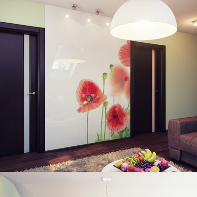 Lounge. Poppies