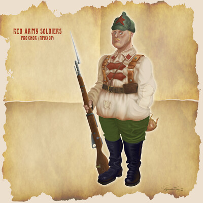 Red Army soldiers Prokhor