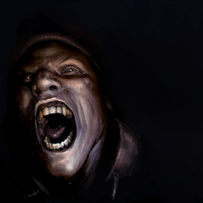Joke with flashlight.