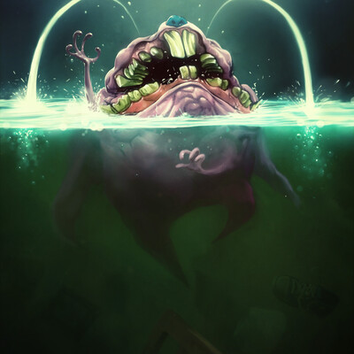 drowning in his own tears