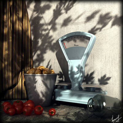 Still Life with Potatoes and Tomatoes
