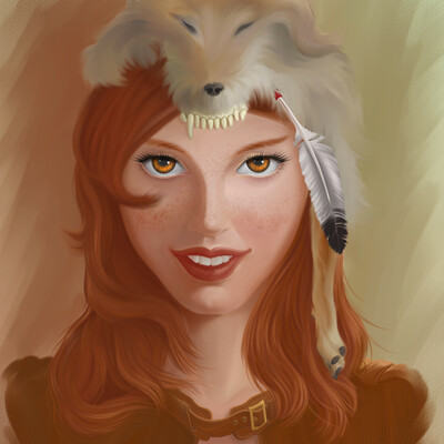 Girl coyote or "freckle"