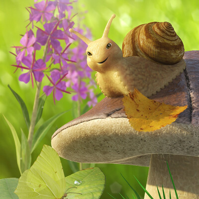 Smiling snail