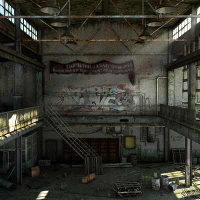 abandoned hangar