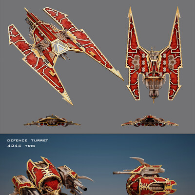 Hell talon and defence turret(Wh40K)