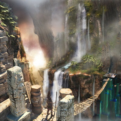3d game environment concept