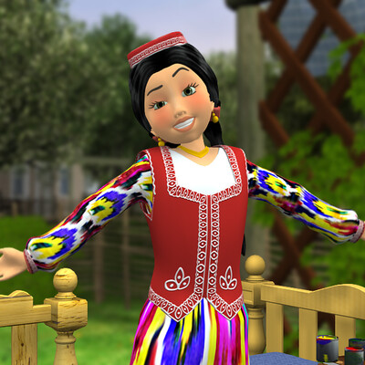 The trailer for 3D children's animated cartoon "Beautiful doll" .