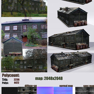 Old wood house from fallout mod