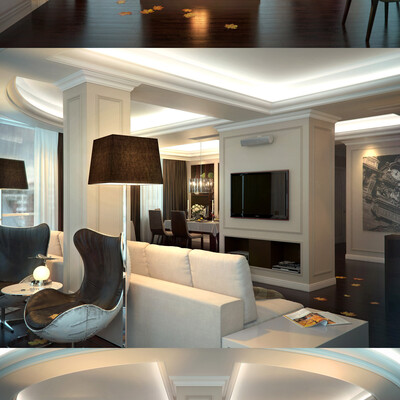 Apartment in the city of N in the river.