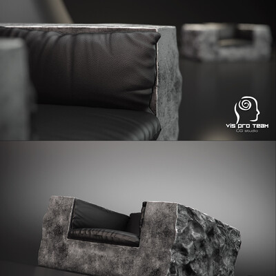 STONE ARMCHAIR