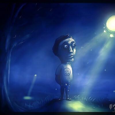 Process of painting They is here! on Ipad 2
