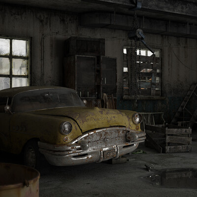 Abandoned garage