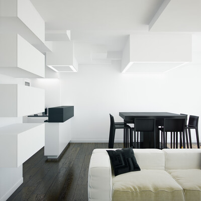The interior design apartments in Paris