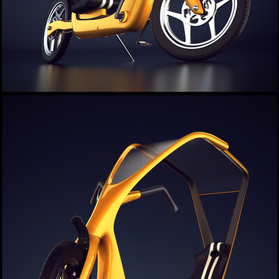 Futuristic bike