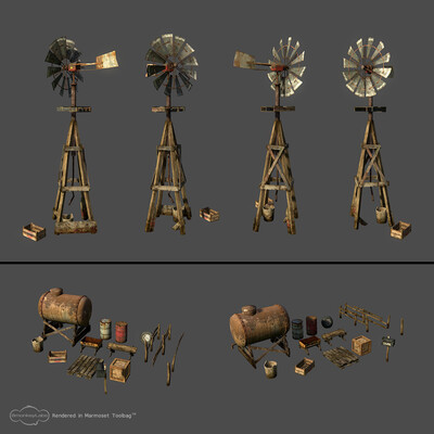 Windgenerator + props