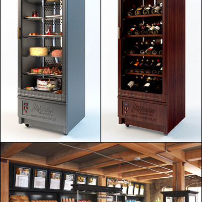 Visualization of refrigeration cabinets