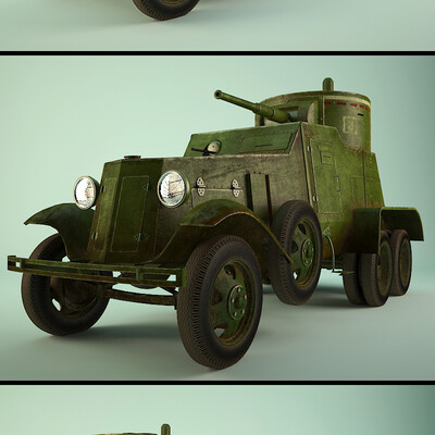 Soviet armored vehicle BA-3 