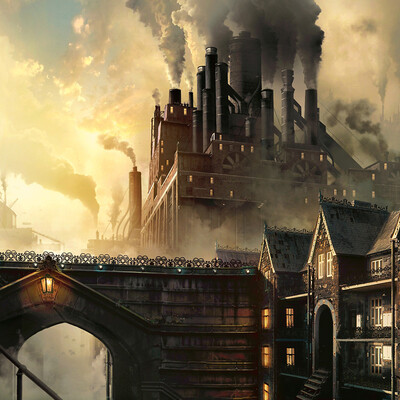 Steampunk city