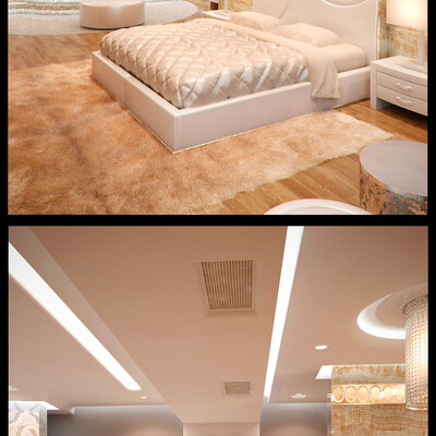 the bedroom in residential house