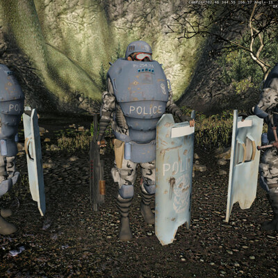 Fighter of forces of law and order, from the planet of Miridian of era of rule of DeRoza