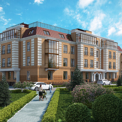 Residential building in the town of Pushkin