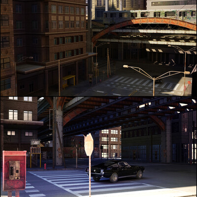 environment for a cartoon
