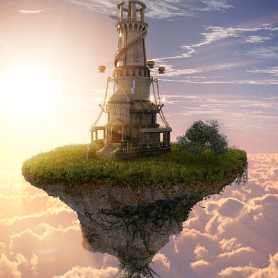 Magic Tower. Sunset