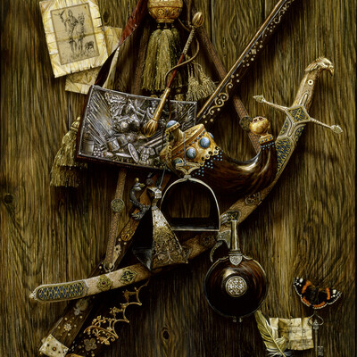 Hunting still life.