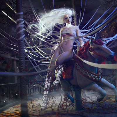 Hostess of the amusement park