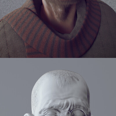 Portrait of an old man