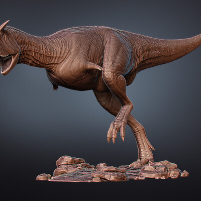 Carnotaurus sastrei (digital sculpture)